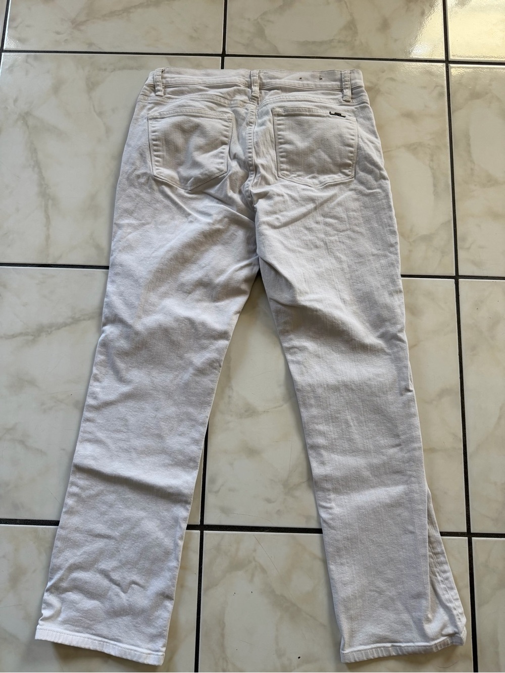Lauren Ralph Lauren Cream Wide-Leg Jeans - Picture 6 of 8